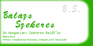 balazs szekeres business card